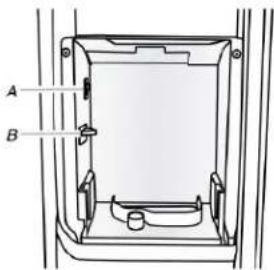 MAYTAG MRSC6636RZ - Retrait et réinstallation du bac d'entreposage des glaçons : - 2