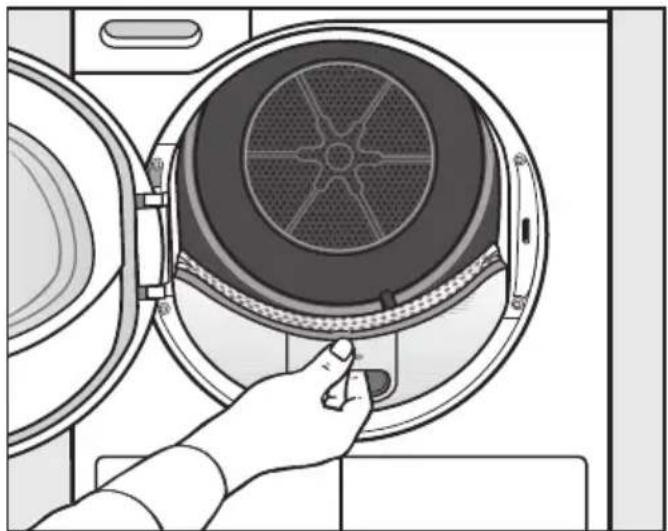 MIELE TEL685WP - Retirer les peluches visibles - 1