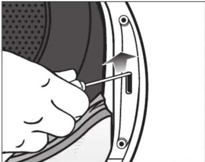 MIELE TSL 683 WP - Changer le système de fermeture de porte du sèche-linge - 1