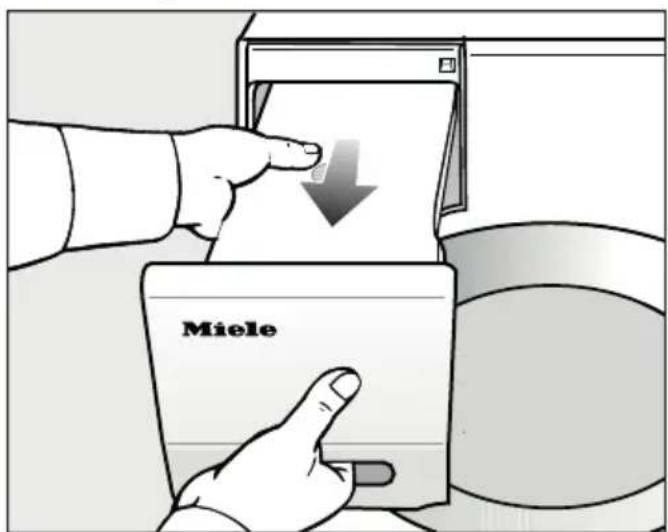 MIELE TSL 683 WP - Vider le réservoir à eau condensée - 1