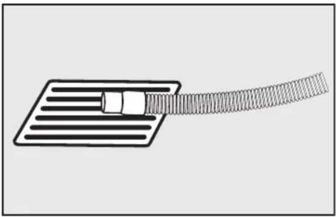 MIELE WCA120 WCS Active - Poser le tuyau de vidange sur une vidange au sol (Gully) - 1