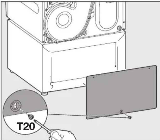 MIELE WTS 610 - Kuivati töstmine soklile - 2