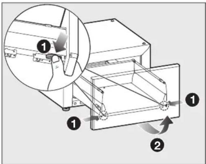 MIELE WTS 610 - Sahtli eemaldamine - 2