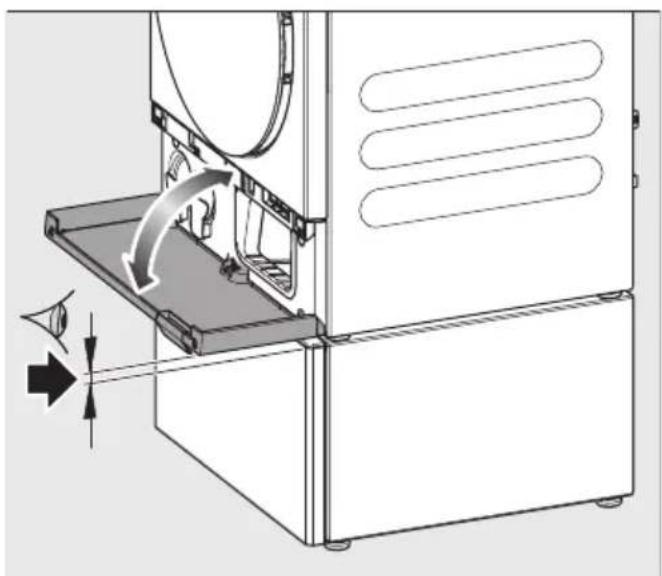 MIELE WTS 610 - Ευθυγράμμιση συρταριού καθέτως - 2