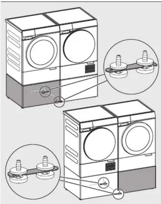 MIELE WTS 610 - Łączenie cokołów - 1
