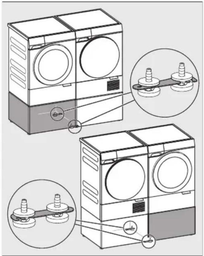 MIELE WTS 610 - Sockel verbinden - 1
