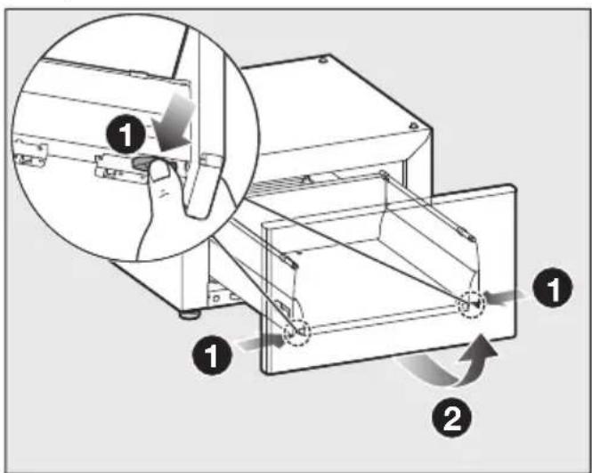 MIELE WTS 610 - Αφαίρεση συρταριού - 2