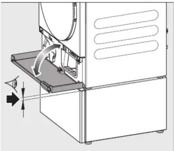 MIELE WTS 610 - Aliniati sertarul pe verticală - 2