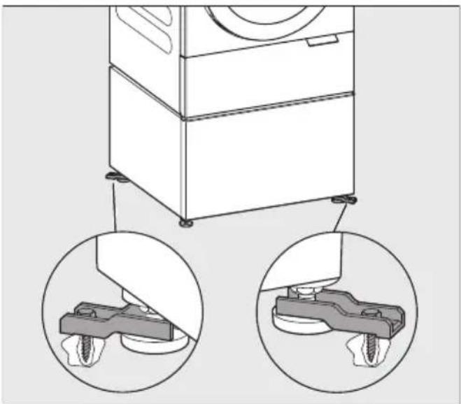 MIELE WTS 610 - Кріплення цоколя на підлозі за допомогою натяжних планок - 2