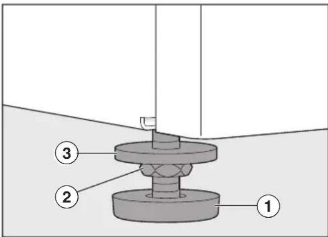MIELE WTS 610 - Демонтаж на краката на цокъла - 1
