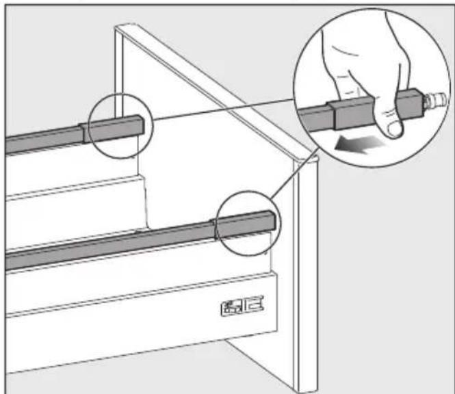 MIELE WTS 610 - Pritaikykite stalčiaus nuolydj - 1