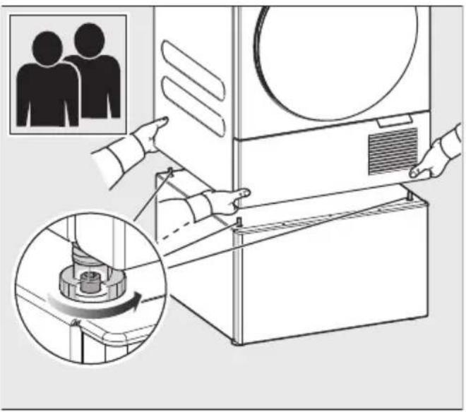 MIELE WTS 610 - Novietojiet žāvētāju uz pamatnes - 1