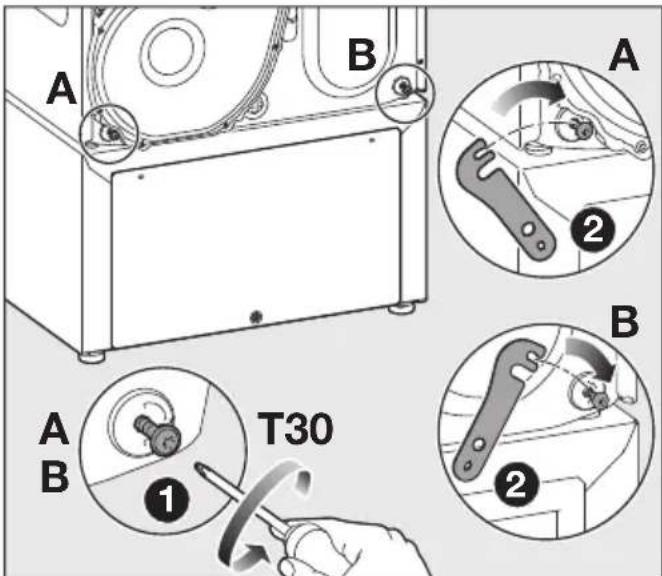 MIELE WTS 610 - Kuivati töstmine soklile - 3