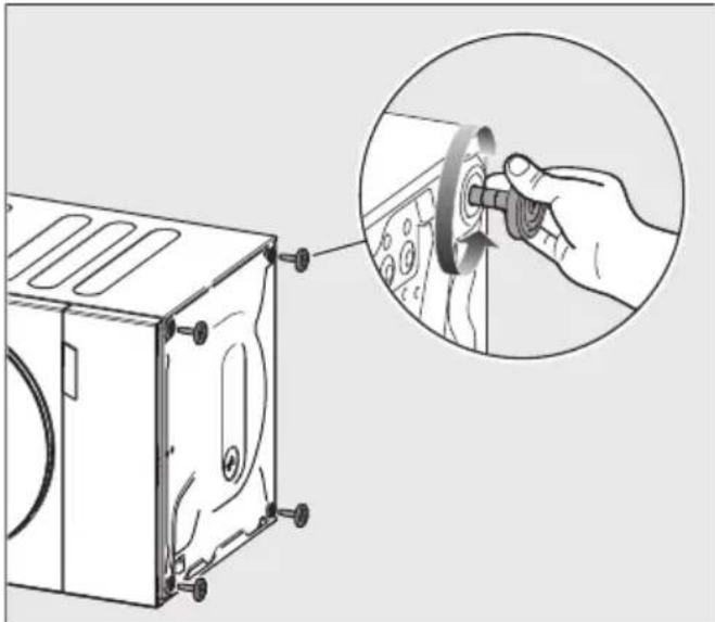 MIELE WTS 610 - Raccorder le lave-linge au socle - 1
