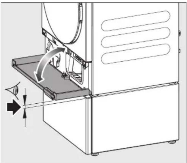 MIELE WTS 610 - Justering av skuffen - 3
