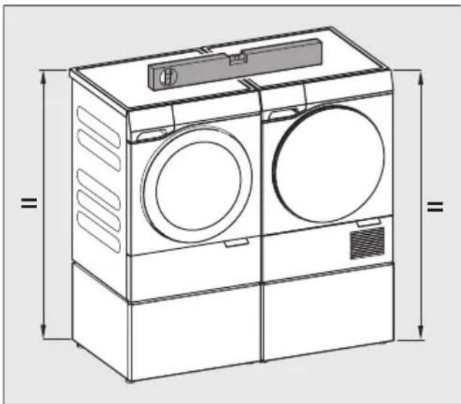 MIELE WTS 610 - Montar una lavadora y una secadora una al lado de la otra - 1