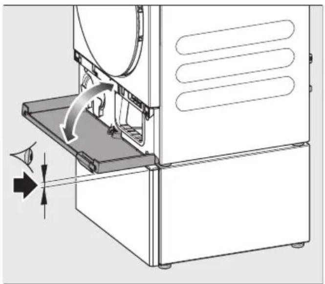 MIELE WTS 610 - A fiók függőleges beállítása - 2