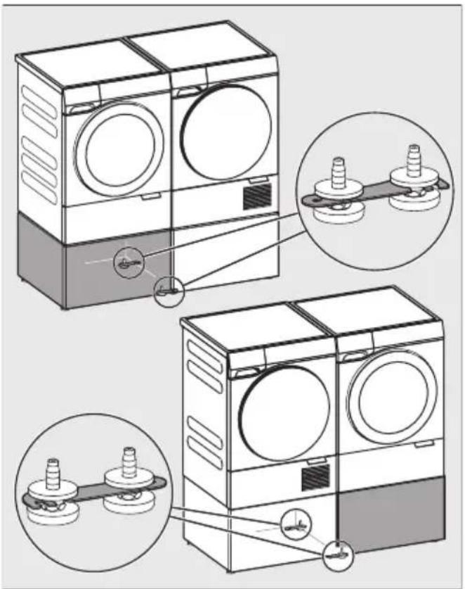 MIELE WTS 610 - Soklerne forbindes - 1