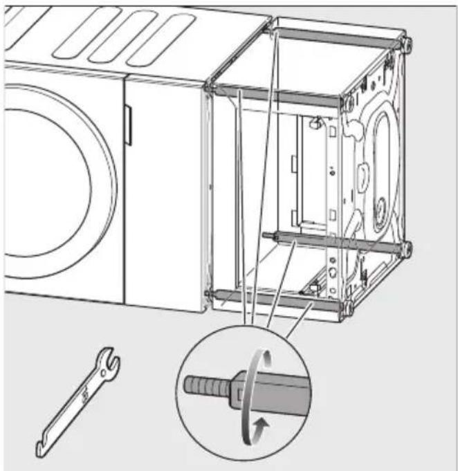 MIELE WTS 610 - Sokli kruvimine pesumasinale - 2