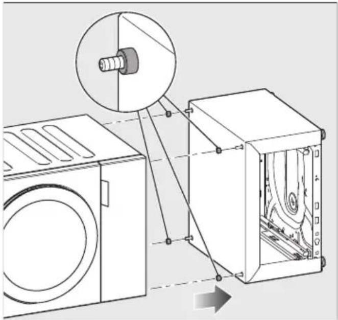 MIELE WTS 610 - Sokkel aan de wasmachine schroeven - 1