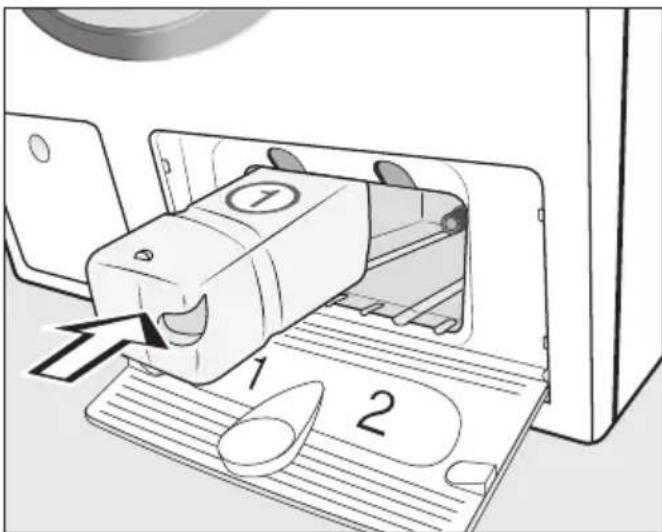 MIELE W1 WEI885 WPS - Réglages du compartiment ① - 6