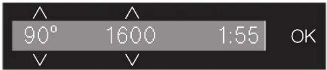 90° 1600 1:55 OK