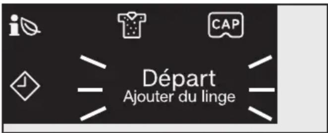 Départ Ajouter du linge