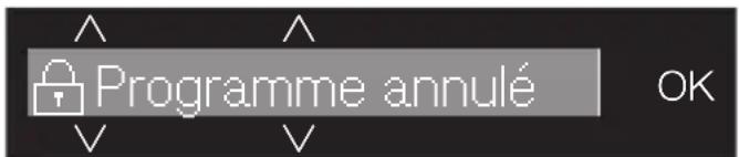 Programme annulé OK