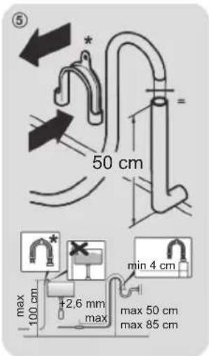 HOOVER THOSQ275D3-S - - Collegamenti idraulici - 1
