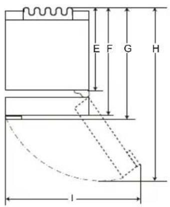LG GBV3100AEP - Dimensions i distàncies - 2