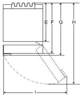LG GBV3100AEP - Matmenys ir tarpai - 2