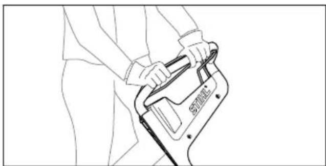 STIHL RM 448 TC - Ruohonleikkurista kiinni pitäminen ja sen ohjaaminen - 1