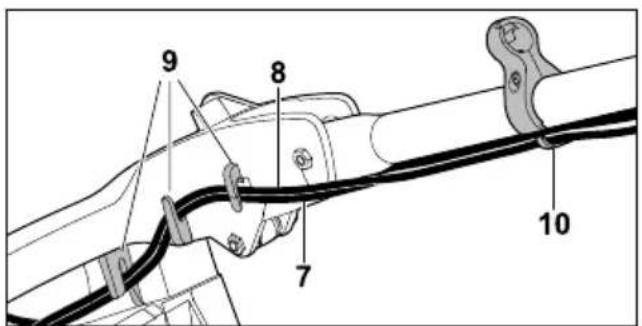 STIHL RM 448 TC - Attaching the Handlebar - 3