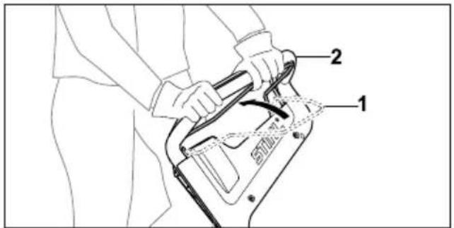 STIHL RM 448 TC - Fahrantrieb einschalten - 1