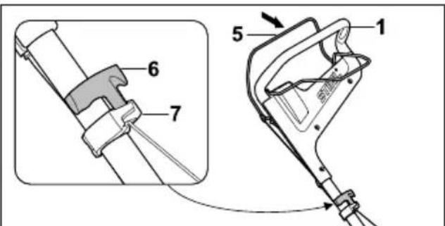 STIHL RM 448 TC - Fälla upp styrhandtag - 2