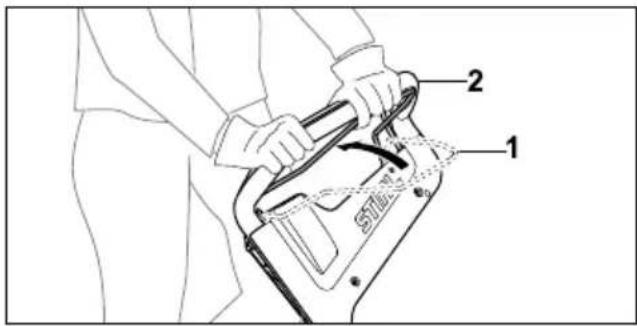 STIHL RM 448 TC - Uključivanje voznog pogona - 1