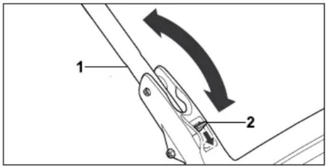STIHL RM 448 TC - Reglarea ghidonului - 1