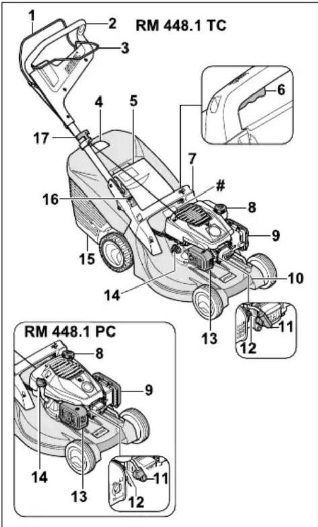 STIHL RM 448 TC - Cortacésped - 1