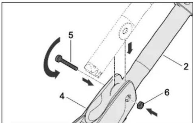 STIHL RM 448 TC - Duwstang monteren - 2