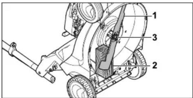STIHL RM 448 TC - Τοποθέτηση μαχαιριού - 2