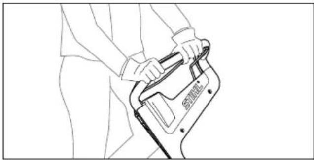 STIHL RM 448 TC - Sujetar y conducir el cortacés-ped - 1