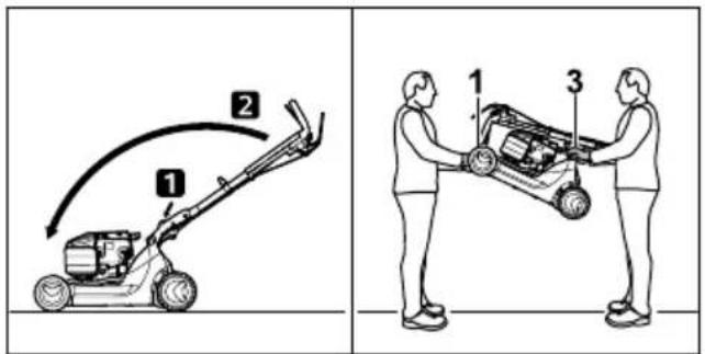 STIHL RM 448 TC - Ruohonleikkurin kantaminen - 2