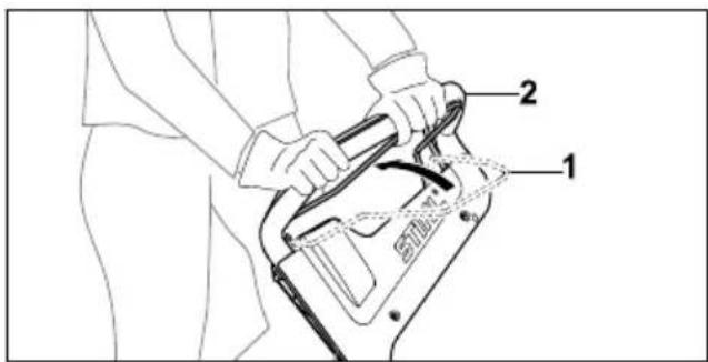 STIHL RM 448 TC - Attivazione trazione - 1