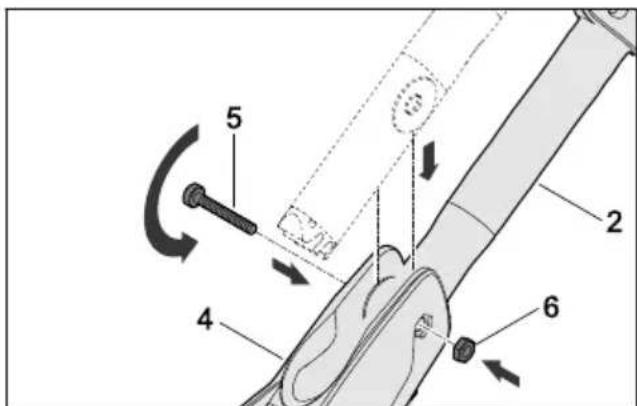 STIHL RM 448 TC - Zamontowanie uchwytu kierującego - 2