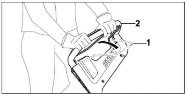 STIHL RM 448 TC - Tilkobl fremdriften - 1