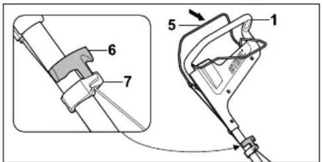 STIHL RM 448 TC - Lenker aufklappen - 2
