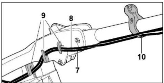 STIHL RM 448 TC - Монтиране на ръкохватката - 3