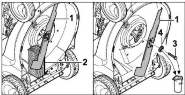 STIHL RM 448 TC - Afmonter kniven - 1