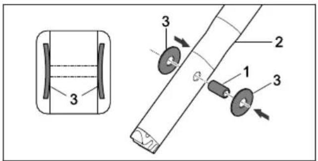 STIHL RM 448 TC - Attaching the Handlebar - 1