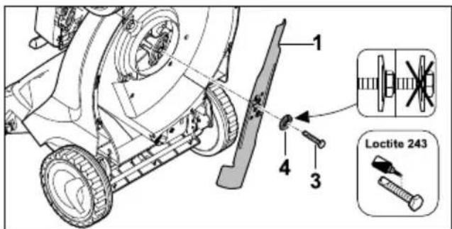 STIHL RM 448 TC - Monter kniven - 1
